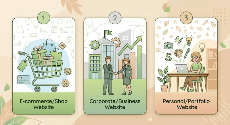 types of websites 1